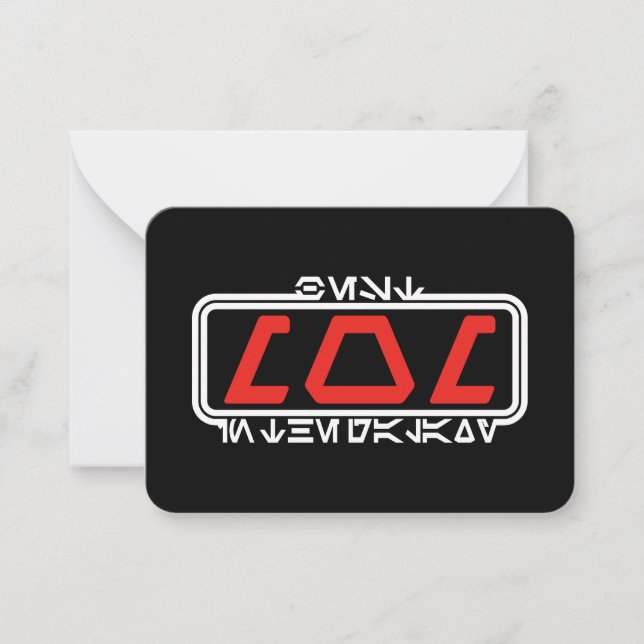 Cartão De Notas Melhor mãe na Galáxia (Aurebesh) (Frente)