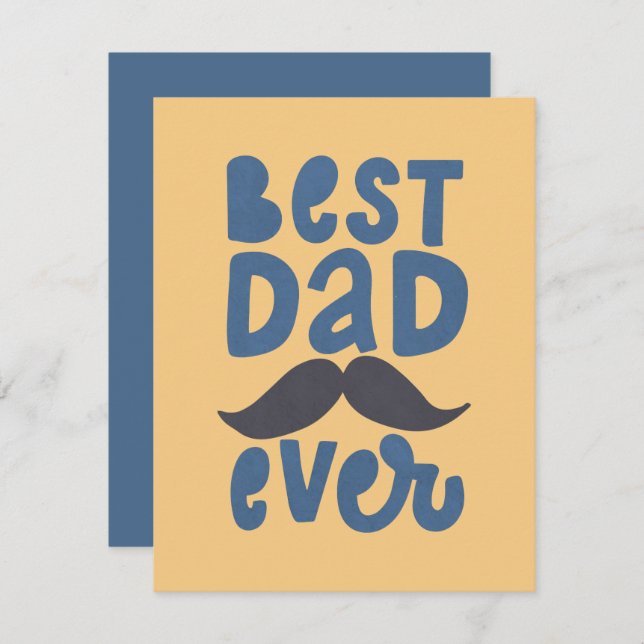 Cartão De Notas Melhor Pai de Todos (Frente/Verso)