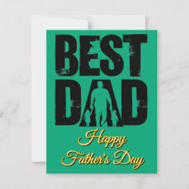 Cartão De Notas Melhor Pai para o feliz dia do Pai