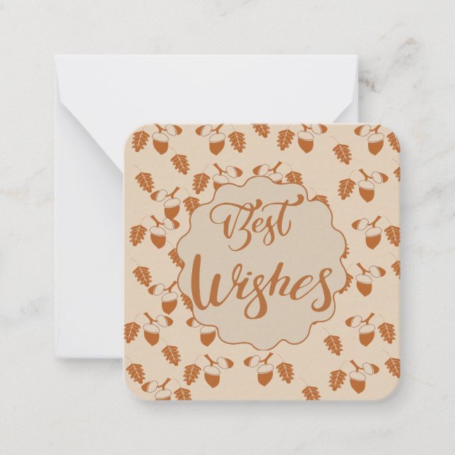 Cartão De Notas Melhores desejos: (Frente)