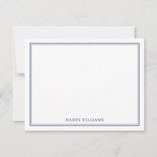 Cartão De Notas Mens minimalistas de artigos personalizados clássi