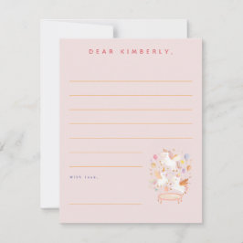 Cartão De Notas Mensagem ou Nota de Festa de aniversário do Unicor