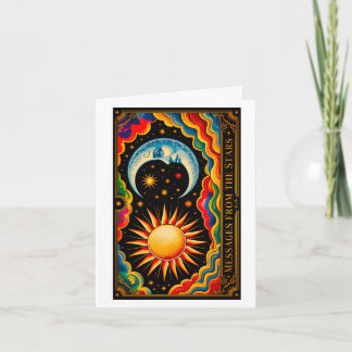 Cartão De Notas Mensagens Das Estrelas - Design 1