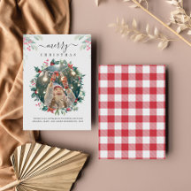 Merry Christmas Custom Photo Mistletoe