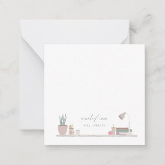 Cartão De Notas Mesa do professor