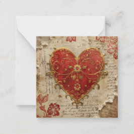 Cartão De Notas Meu Coração