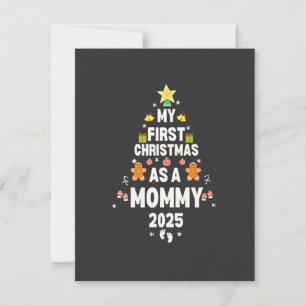 Cartão De Notas Meu Primeiro Natal como Mamãe 2025 Xmas