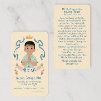Cartão De Notas Micah J. Kim Novena Card