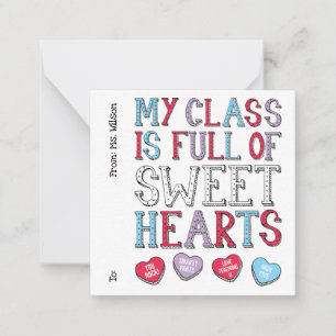 Cartão De Notas Minha Classe É Cheio De Namorados De Estudantes De