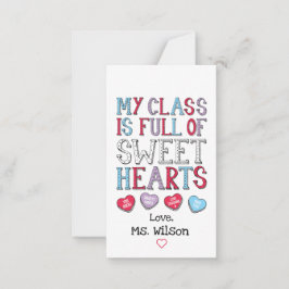 Cartão De Notas Minha Turma Está Cheia de Namorados Estudantes do 