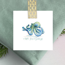 Cartão De Notas Mini Octopus Natal