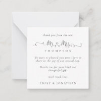 MINI Senhor Deputado Rings Script Wedding Obrigado