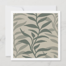 Minimalist Elegant Plant Silhouettes in Flow Earth