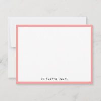 Minimalista Clássico Moderno Simples, Rosa-Coral