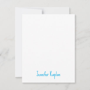 Cartão De Notas Minimalista Clássico Profissional Casual Caligrafi
