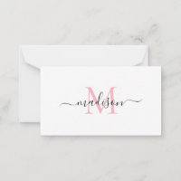 Mínimo Elegante - Escuro Rosa Esmagador do Script 