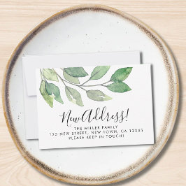 Cartão De Notas Miniplaca de lançamento de novo endereço de orçame