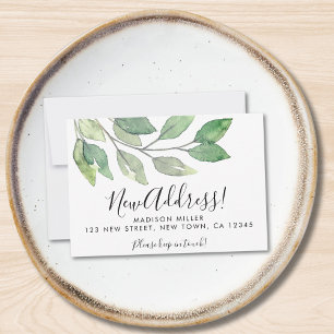 Cartão De Notas Miniplaca de lançamento de novo endereço de orçame