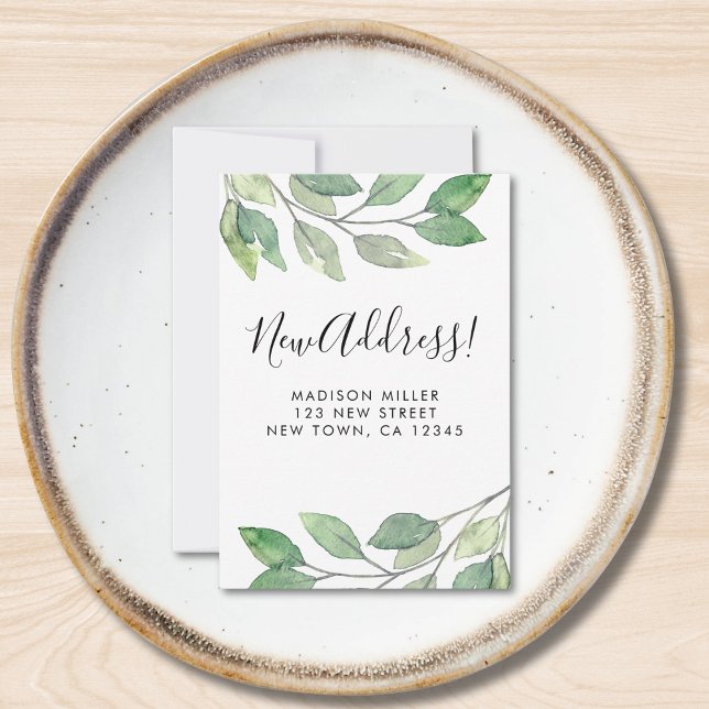 Cartão De Notas Miniplaca de lançamento de novo endereço de orçame (Criador carregado)