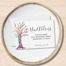 Miniplaca de lançamento de novo endereço de orçame