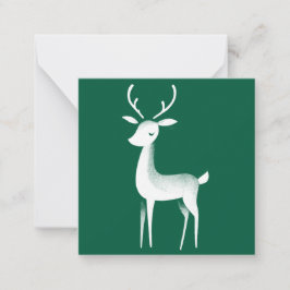 Cartão De Notas Miniplaca de Natal para Rebelde Verde e Branco