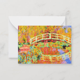 Cartão De Notas Monet - A Ponte Japonesa em Giverny