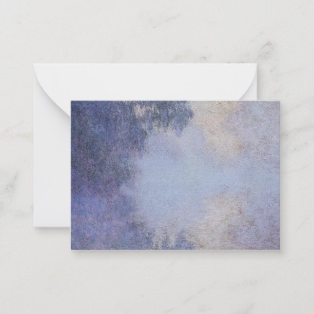 Cartão De Notas Monet - Ramo do Sena perto de Giverny (Frente)