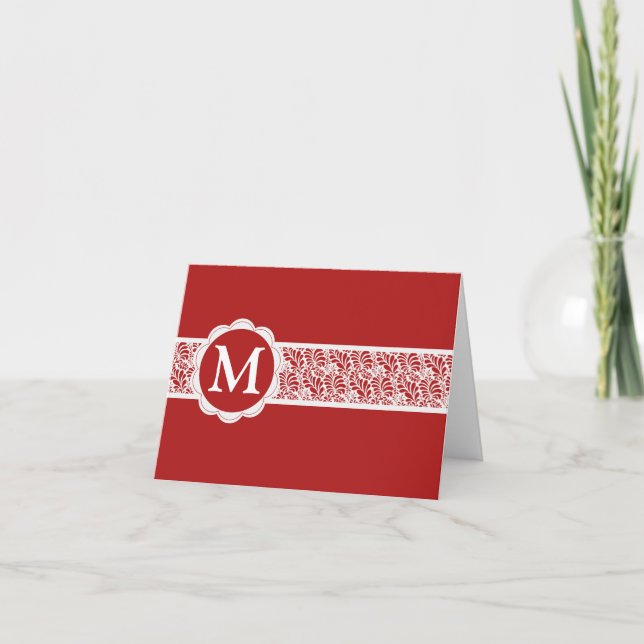 Cartão De Notas Monogram (Frente)