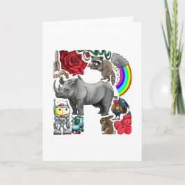 Cartão De Notas Monogram "R" note card