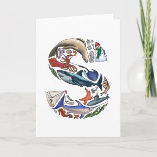 Cartão De Notas Monogram "S" note card