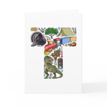 Monogram "T" note card