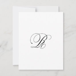 Cartão De Notas Monograma de Letra Minúscula Personalizado "R"