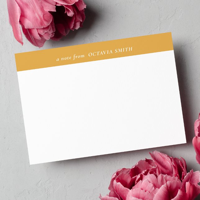 CARTÃO DE NOTAS MONOGRAMA DE NOME DE FAMÍLIA PERSONALIZADA CHIC AM (Criador carregado)