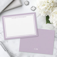 Monograma de Nome Minimalista Roxo