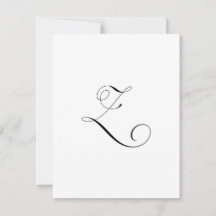 Monograma de Script Personalizado "Z"