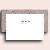 Monograma Elegante Dourado de Cachorro Grande Walk