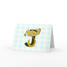 Monograma J Pony Flexível Personalizado