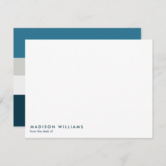 Cartão De Notas monograma,nome, (Frente/Verso)