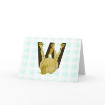 Monograma W Engraçado Pony Personalizado