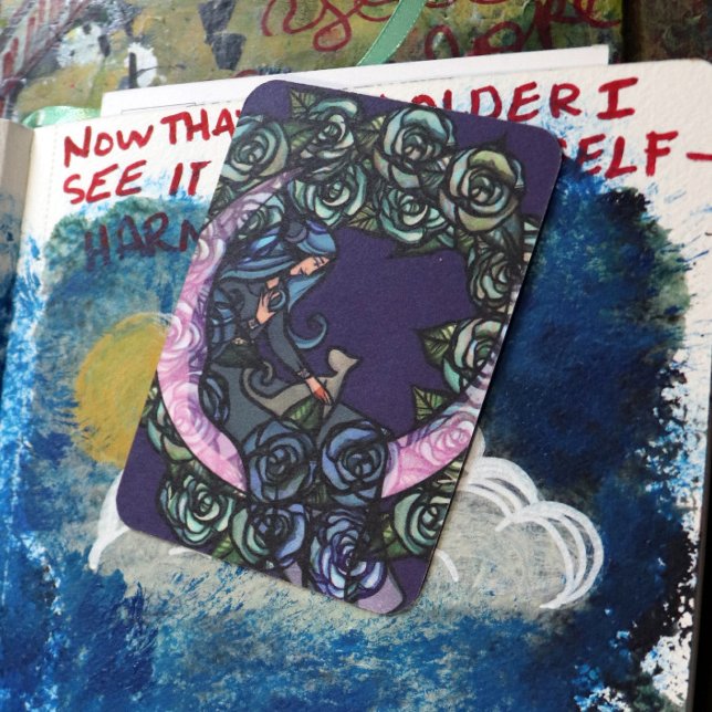 Cartão De Notas Moon Cat Deusa MoonChild Cats (Criador carregado)