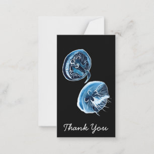 Cartão De Notas MoonJellyfish — arte da aquarela