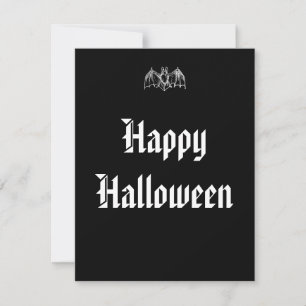 Cartão De Notas Morcego de Halloween