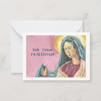 Cartão De Notas Mother Mary prayer card