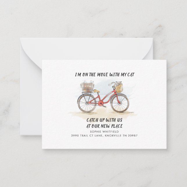 Cartão De Notas Movimentamos o lançamento de mudança de orçamento (Frente)