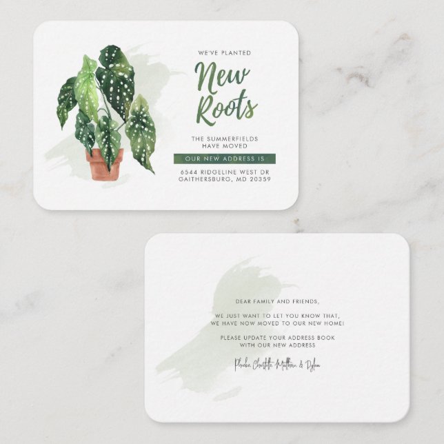 Cartão De Notas Movimentamos o lançamento do New Roots Boho Moving (Frente/Verso)