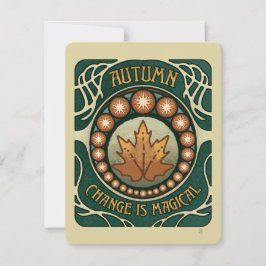 Cartão De Notas Mudança é Magic Card para encorajamento e suporte