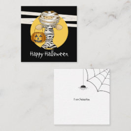 Cartão De Notas Múmia de Halloween de Orçamento MINI