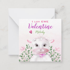 Cartão De Notas Namorados de sala de aula para crianças cortadas