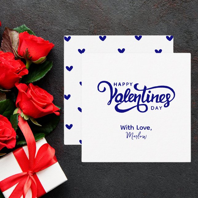 Cartão De Notas Namorados simples e modernos (Criador carregado)