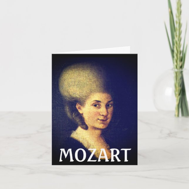 Cartão De Notas Nannerl Mozart (Frente)